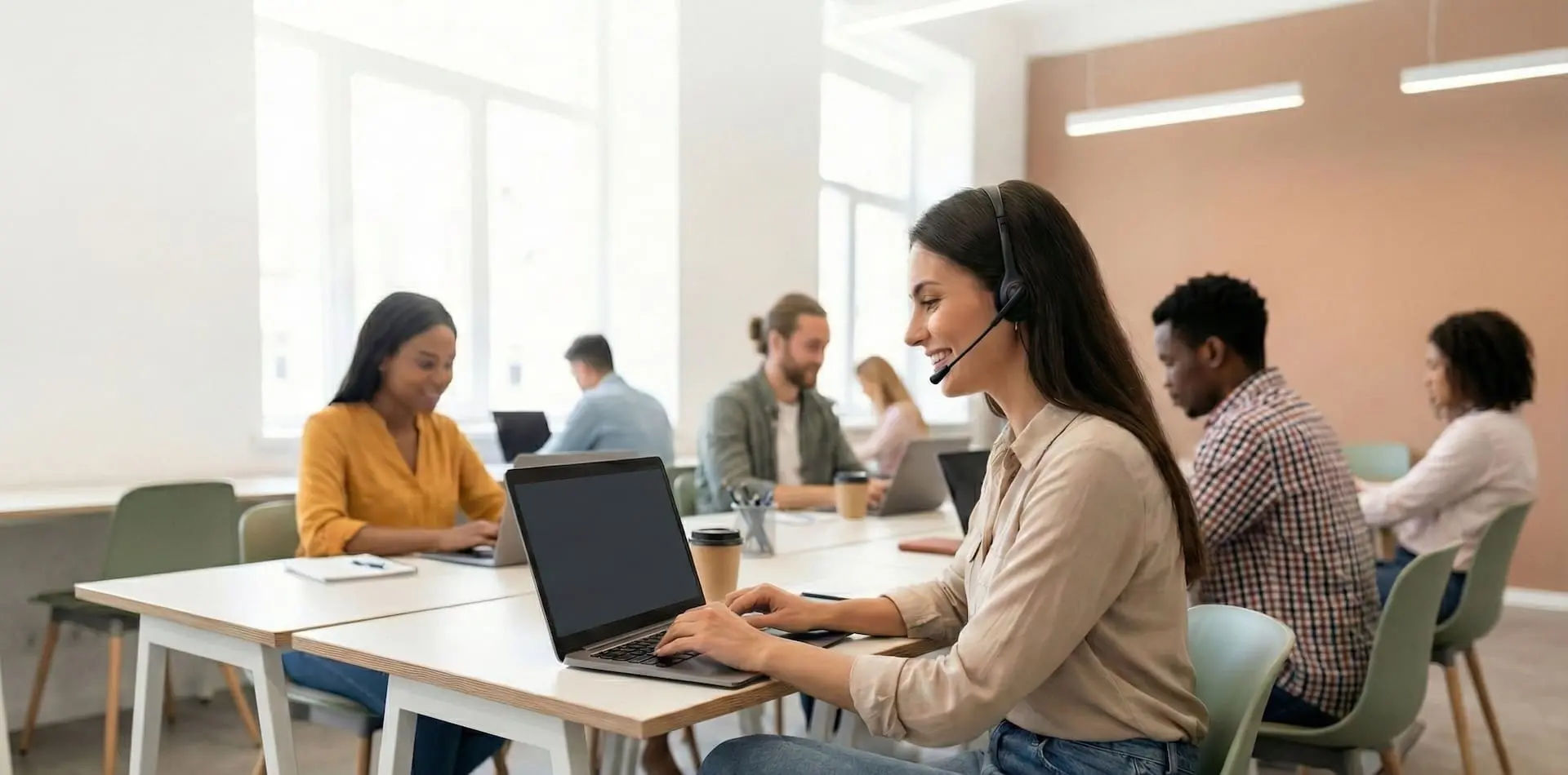 Sales teams using Traq in their laptops and closing deals.